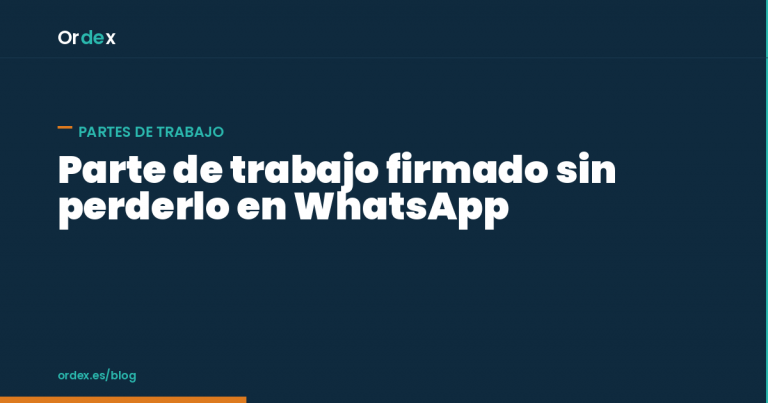 Parte de trabajo de limpieza firmado desde el móvil