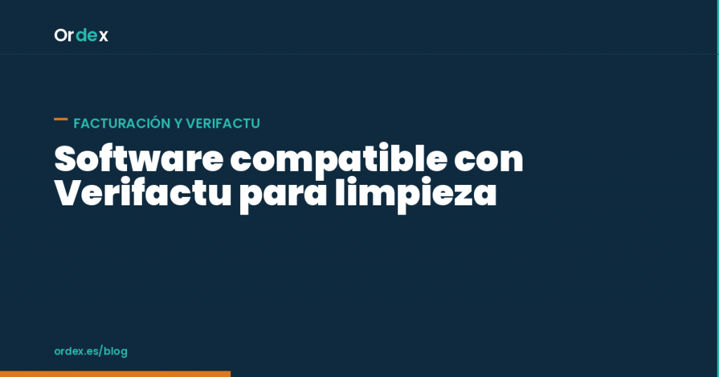 Software Verifactu para empresas de limpieza con facturación por centro