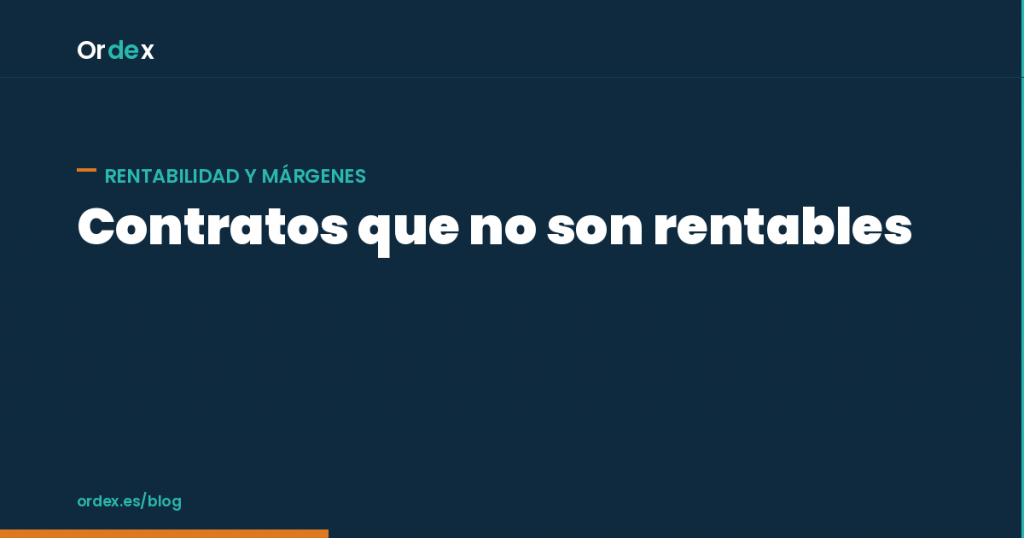 Contrato de limpieza no rentable