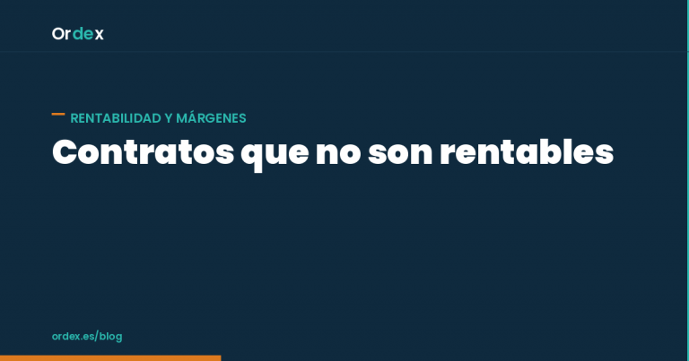 Contrato de limpieza no rentable