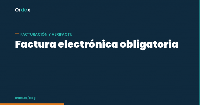 Factura electrónica obligatoria empresas limpieza