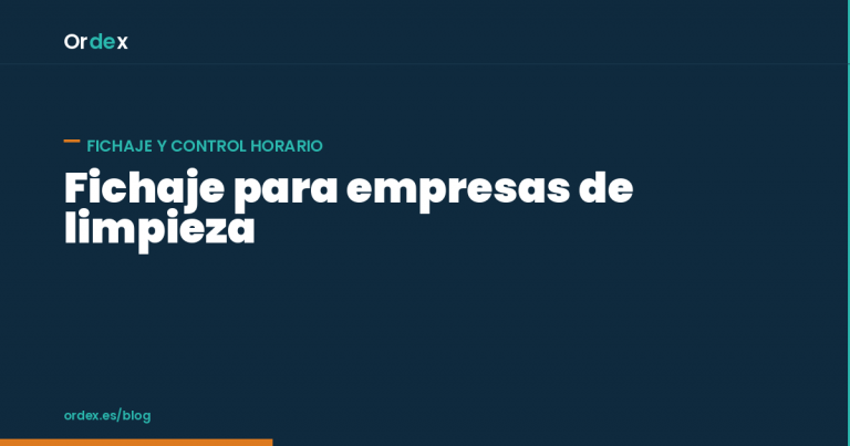 Fichaje para empresas de limpieza con geolocalización