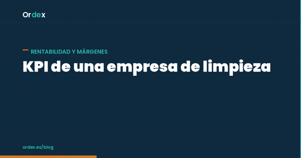 Panel de KPI de una empresa de limpieza con indicadores de rentabilidad y personal