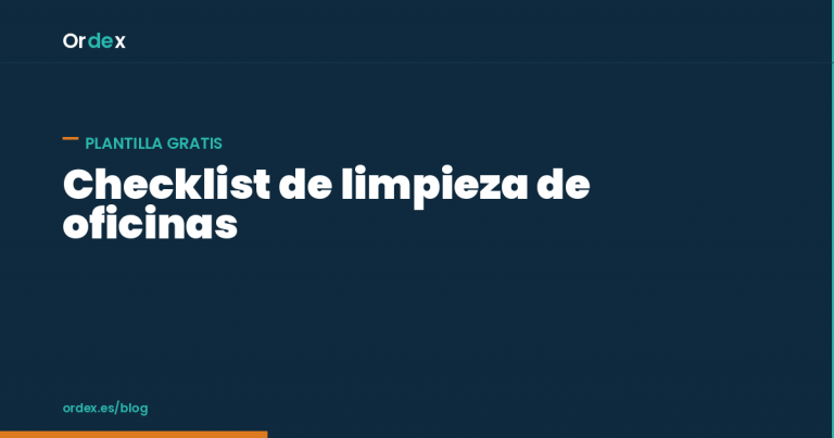 Plantilla de checklist de limpieza de oficinas