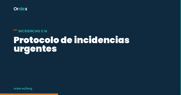Protocolo de incidencias urgentes en limpieza