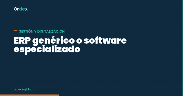ERP genérico o software especializado en limpieza