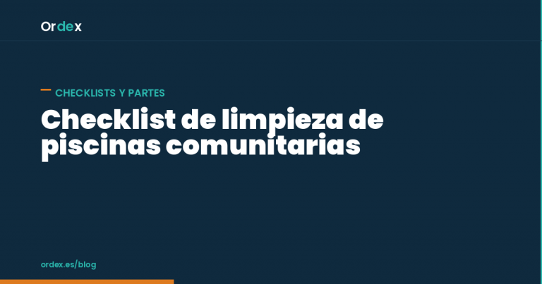 Checklist limpieza piscinas comunitarias: revisión diaria del vaso