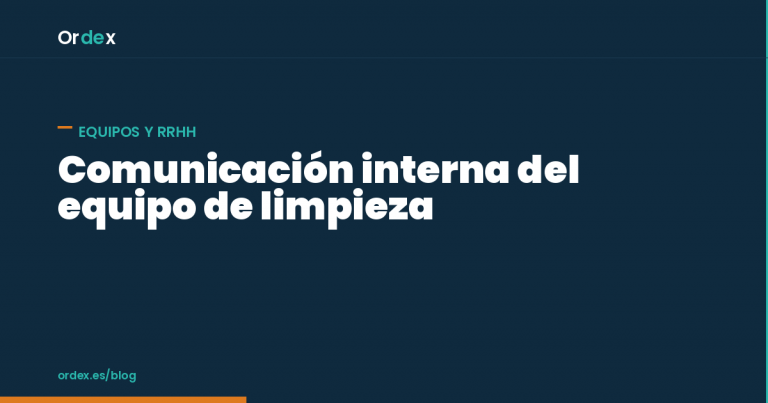 Comunicación interna equipo limpieza en varios centros