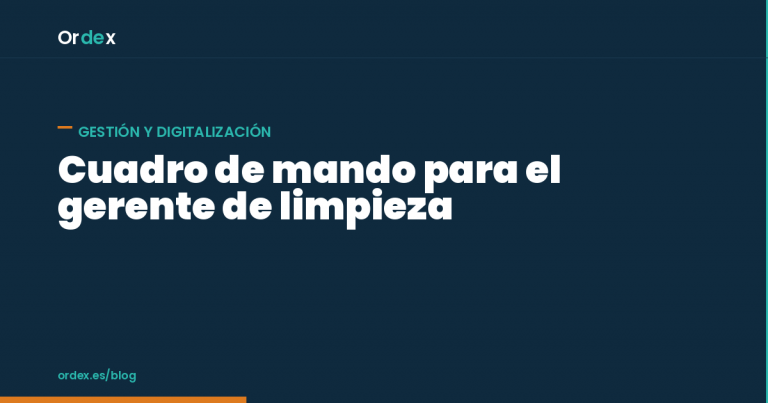 Cuadro de mando empresa de limpieza con indicadores clave