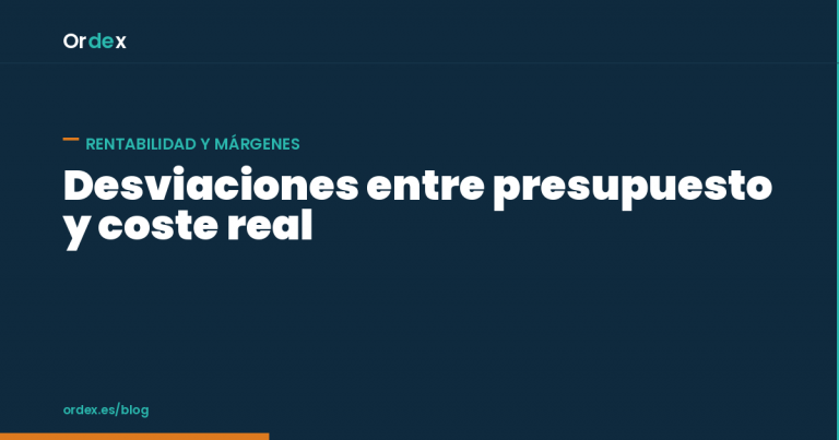 Desviación entre presupuesto y coste real en limpieza