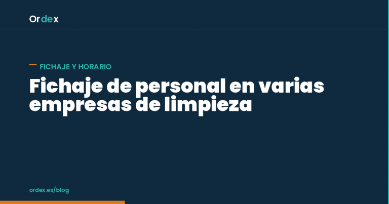 Fichaje de personal que trabaja para varias empresas de limpieza
