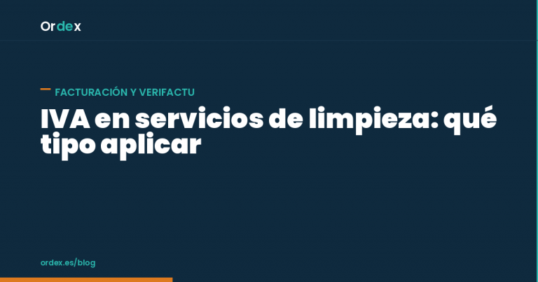 IVA en servicios de limpieza según el tipo de cliente y contrato