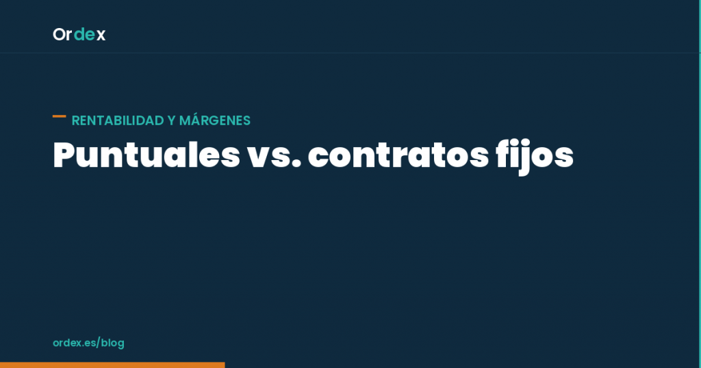 Rentabilidad de servicios puntuales frente a contratos fijos de limpieza