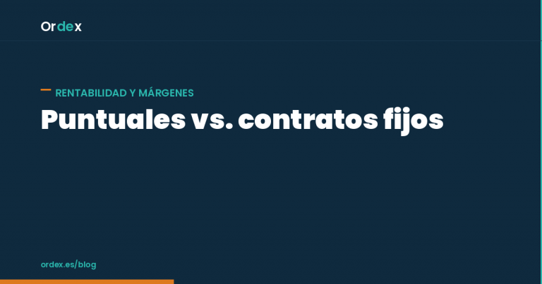 Rentabilidad de servicios puntuales frente a contratos fijos de limpieza